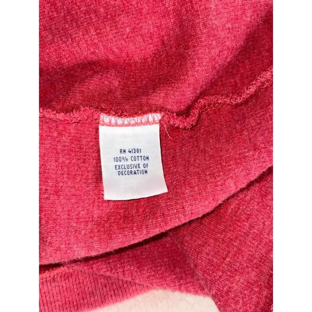 Polo Ralph Lauren Mens Red Heather 1/4 Quarter Zip Cotton Sweater Size L Pony